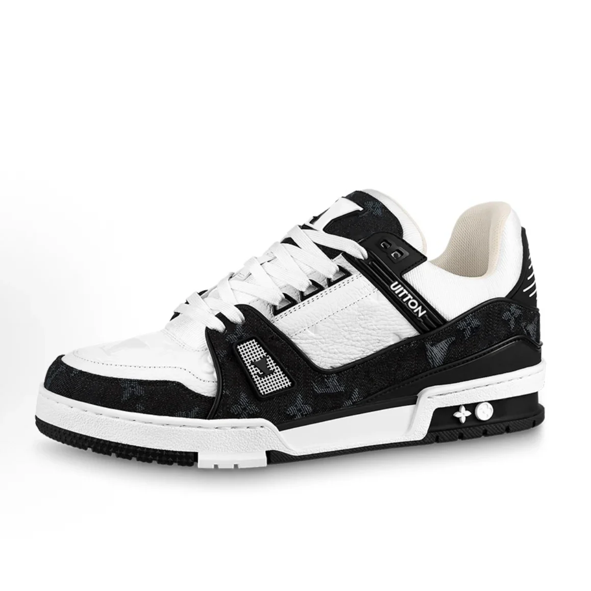 French High-end Design Fashionable Men's Sneakers - Luxurious and Trendy Trainers with Low Heel and Printed Design for Women - Image 6