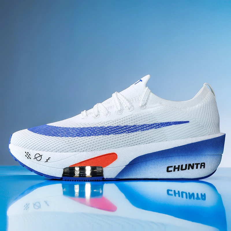 Air Cushion Running Shoes Marathon Speciality Men Sports Breathable Lightweight Women's Comfortable Athletic Nonskid Sneakers - Image 2