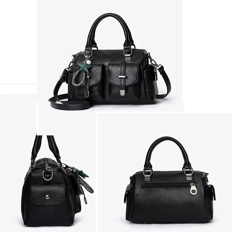 New Women bag Handbags Bag for 2025 Female Crossbody new High quality fashionable shoulder bag designer travel Hairball bag - Image 4