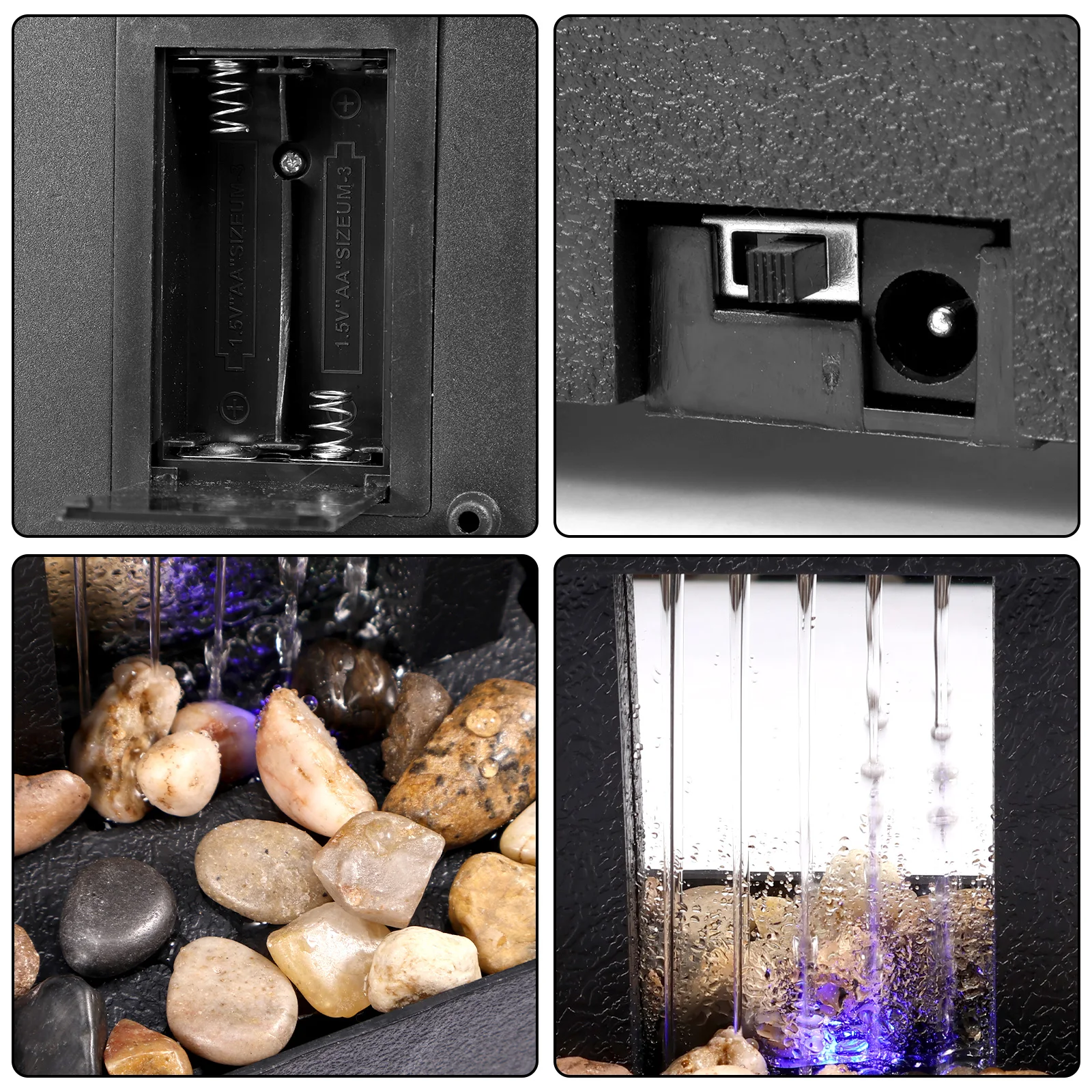 Desktop Water Fountain Decor TableTop Fountain Relaxation Tabletop Relaxion Mini Indoor Water Fountain for Home Decor Crafts - Image 4