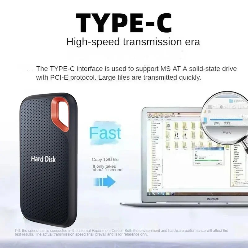 External Hard Drive 16TB High-speed SSD Portable 1TB Solid State Drive 30TB Mass External Hard Disk for Laptop/MAC/PC/Phone - Image 5