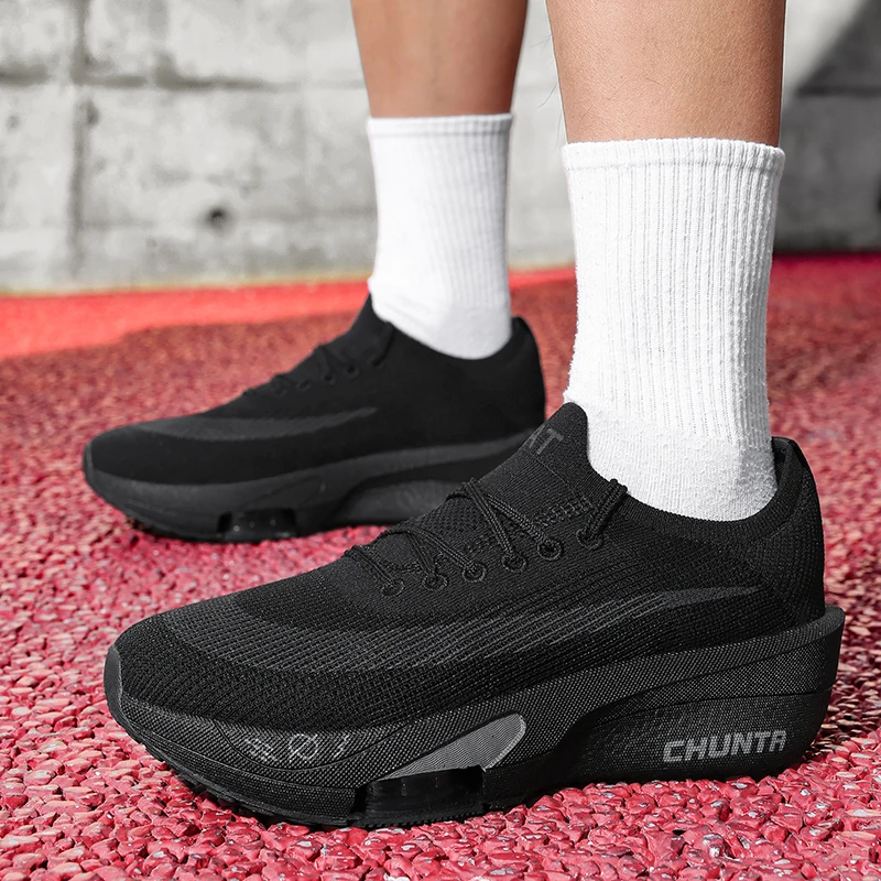 Air Cushion Running Shoes Marathon Speciality Men Sports Breathable Lightweight Women's Comfortable Athletic Nonskid Sneakers - Image 5