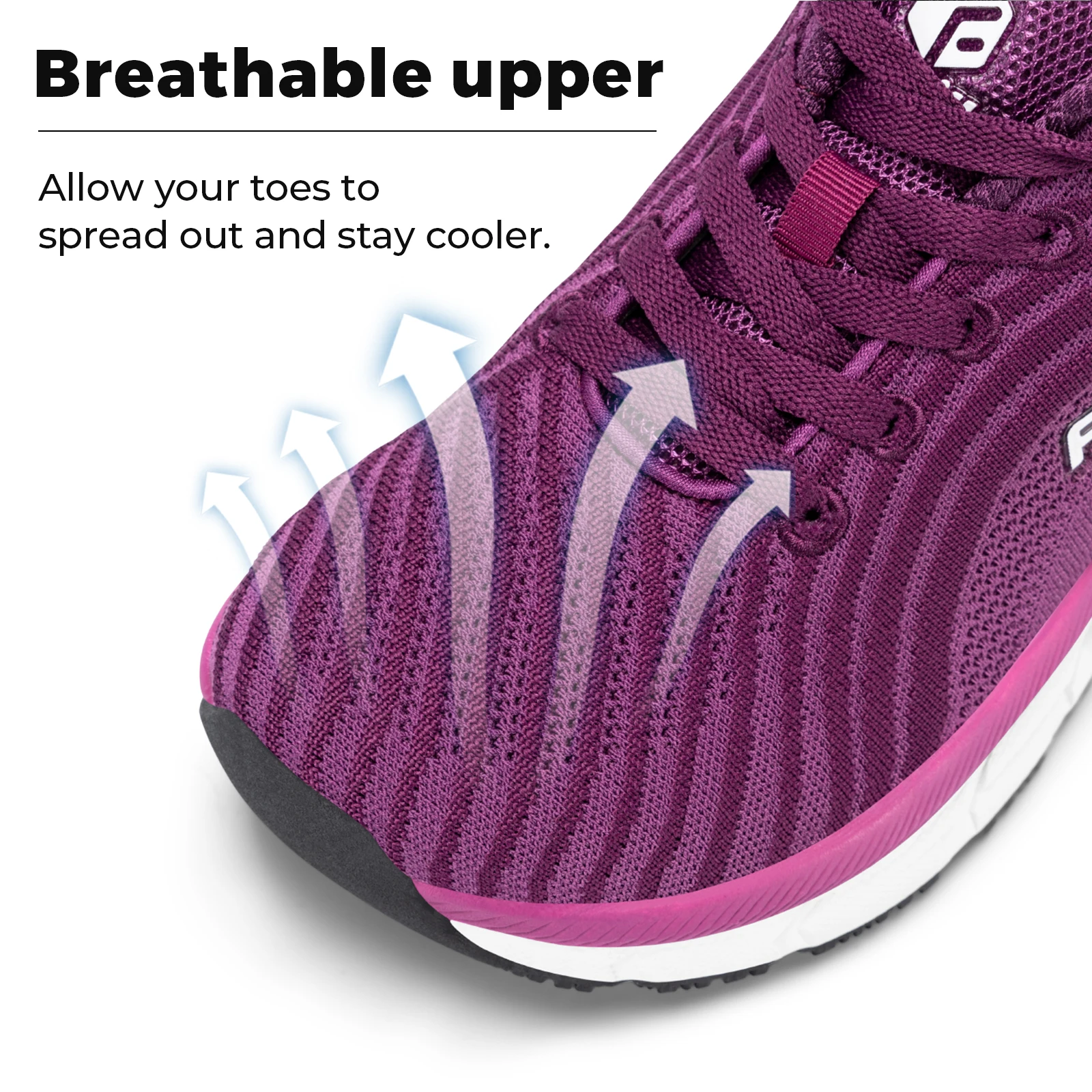 FitVille Wide Toe Box Shoes For Women Breathable Wide Fit Running Shoe Lightweight for Swollen Feet with Cushioned Relief Pain - Image 6