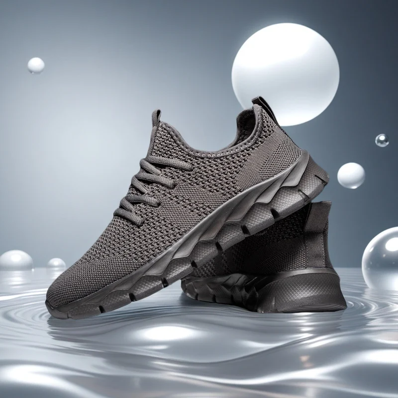 Men's Sneakers Mesh Lightweight Women's Shoes Casual Flats Shoes Men Running Sports Shoes Soft Tennis Breathable Male Sneakers - Image 3