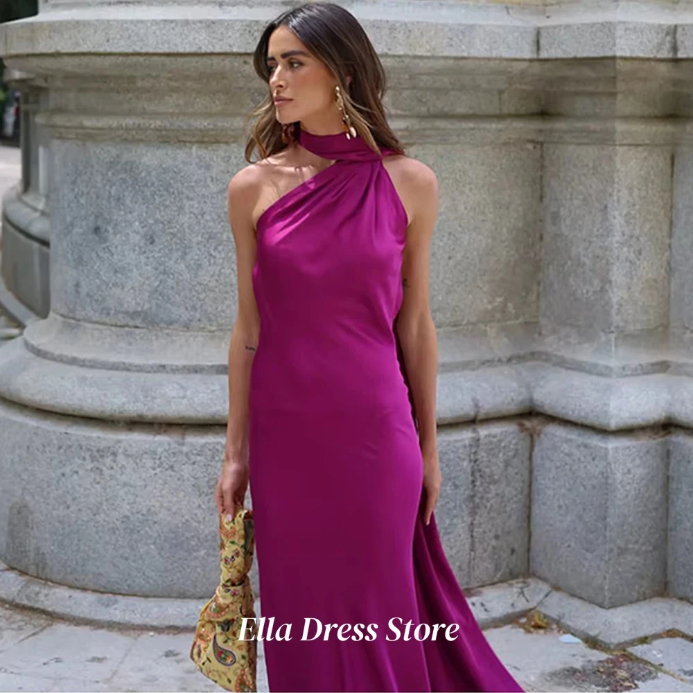 Mermaid Customized Evening Dress Modern Halter Open Back Bespoke Occasion Gowns Simple Ribbons Sleeveless Homecoming Dresses - Image 6