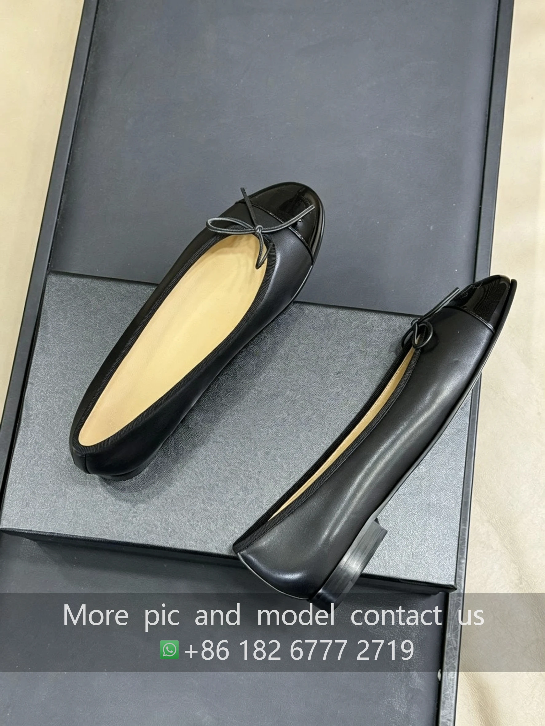 Mirror quality designer shoes women's casual shoes genuine leather Round Toe Bow Ballet Flat Shoes luxry slip-on shoes - Image 6
